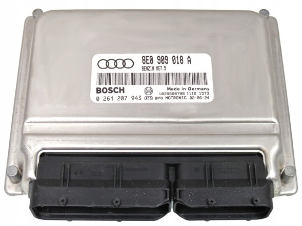 OE 8E0 909 018 A 0 261 207 943 КОМП'ЮТЕР ECU AUDI A4 1.8 Т 8E0909018A 0261207943