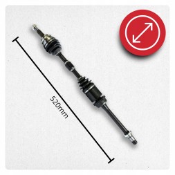 BRV B969 Піввісь права toyota corolla verso (e12) 2.0 d d4d d-4d мануал нова