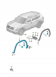 Volkswagen OE 3CM8537189B9 Накладка краю колісної арки, оригінал VW