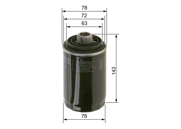 F026407080 BOSCH Фільтр оливи