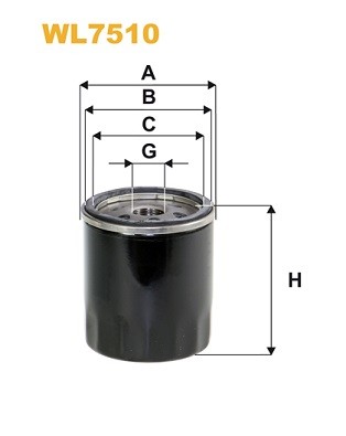 WL7510 WIX FILTERS Фільтр оливи