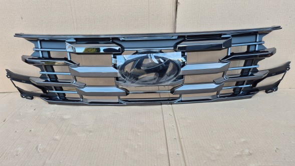 Hyundai OE GRILL ATRAPA CHŁODNICY + STELAŻ HYUNDAI TUCSON IV LIFT 2024- BEZ KAMERY Муляж решітки радіатора GRILL + КАРКАС Hyundai Tucson IV LIFT 24- OE 86351-N7HA0