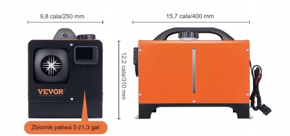 Вевор ZCJRQWS12V5KWB628V9 Автомобільний обігрівач all-in-one 12 в