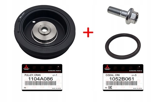 Mitsubishi OE GP|1104A086 + 1052B061 + ŚRUBA, MITSUBISHI ORYGINAŁ Шків Mitsubishi OE з ущільнювачем та болтом