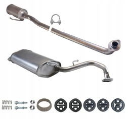 CHINA ZEST.22.130+22.162 Комплект глушників toyota corolla verso 1.6-1.8 110-129 л.С. 2004-2009