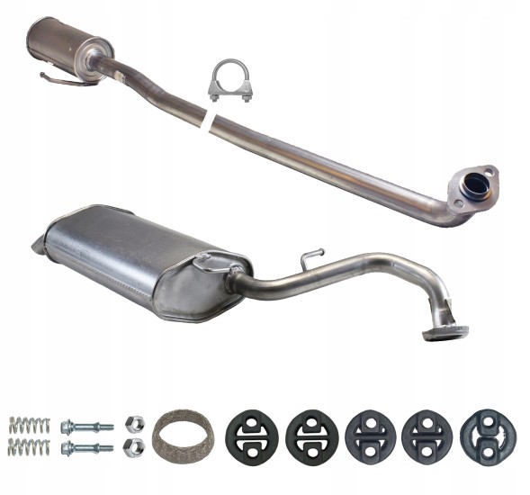 CHINA ZEST.22.130+22.162 Комплект глушників toyota corolla verso 1.6-1.8 110-129 л.С. 2004-2009