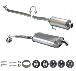 CHINA ZEST.22.130+22.162 Комплект глушників toyota corolla verso 1.6-1.8 110-129 л.С. 2004-2009