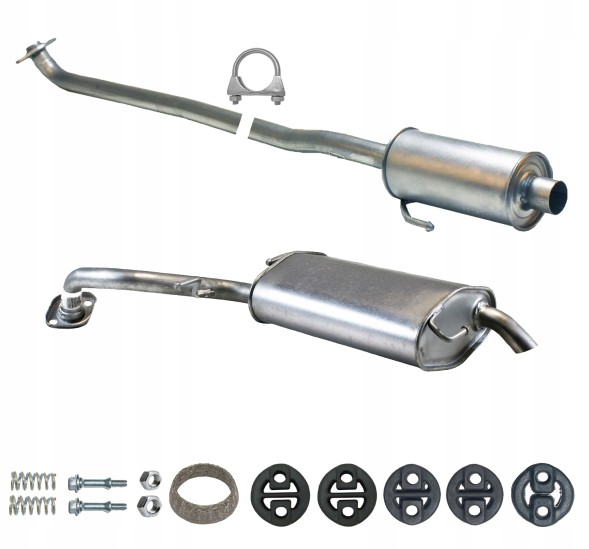 CHINA ZEST.22.130+22.162 Комплект глушників toyota corolla verso 1.6-1.8 110-129 л.С. 2004-2009