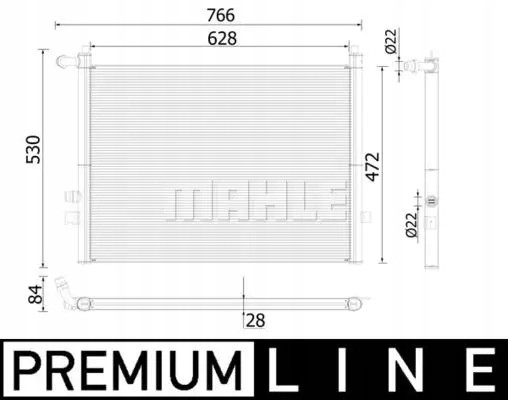 Mahle CR 936 000P Охолоджувач води cr 936 000р mahle