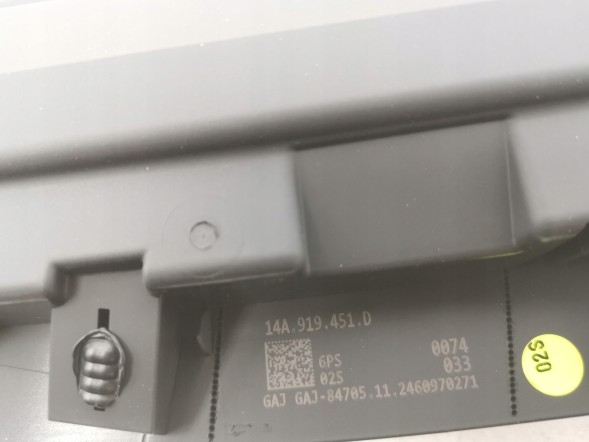 Volkswagen OE 14A919451D, DWP469962OE Декоративна планка консолі приладової панелі VW ID.7 14A919451D