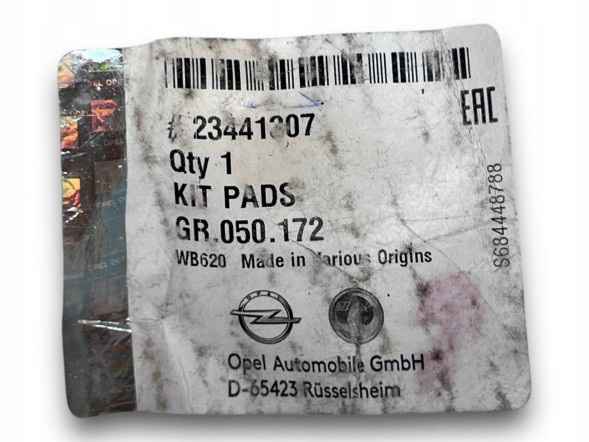 Opel OE S472 Гальмівні колодки передні Opel Insignia B OE 23441307 !J