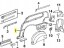 Jeep OE K05003740AA ЗАДНЕ ПРАВЕ КРИЛО DODGE CARAVAN / CHRYSLER VOYAGER MOPAR OE 05003740AA