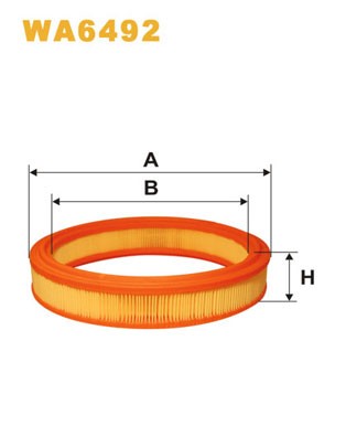 WA6492 WIX FILTERS Фільтр повітряний