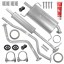 Ferroz ADFZ-L6V45C2B2O7Y9U7 Комплект глушників + труба opel agila b 1.0 48 квт 2008-2014