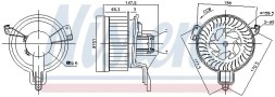Nissens 87259 Повітродувний вентилятор припливу 87259 nissens citroen