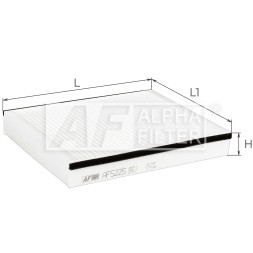 AF5225 ALPHA FILTER Фільтр салону