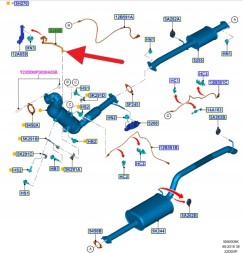 Ford OE JB3P-5H295-CA, JB3Z9J460C ДАТЧИК ТИСКУ ВИПУСКНИХ ГАЗІВ 2.2 3.2 TDCI RANGER 15- OE 2257901 _ JB3P-5H295-CA
