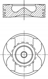 Mahle 022 26 00 Поршень двигуна 022 26 00 mahle