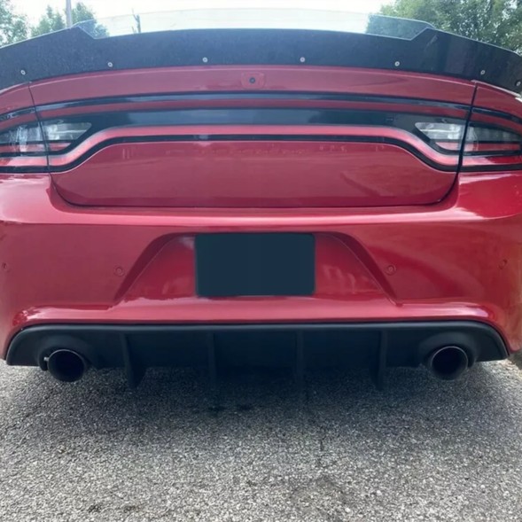 Китай Dyfuzor Dokładka Zderzaka SRT DODGE CHARGER SRT Дифузор DODGE CHARGER 2015-2023 Накладка заднього бампера Чорний Блиск