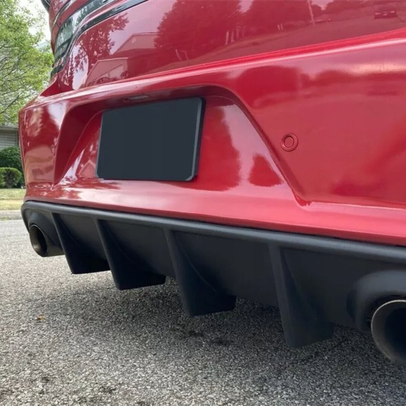 Китай Dyfuzor Dokładka Zderzaka SRT DODGE CHARGER SRT Дифузор DODGE CHARGER 2015-2023 Накладка заднього бампера Чорний Блиск