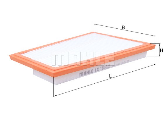 LX1850 2 MAHLE ORIGINAL Фільтри забору повітря