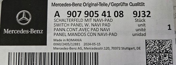 Mercedes-Benz OE A90790541089J32 НАБІР КНОПОК НА РУЛЬОМ MERCEDES SPRINTER 907 910