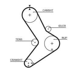 5334XS GATES Пас ГРМ