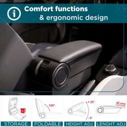 Rati 52.V05052A Підлокітник призначений для Škoda Fabia IV, 2021- , Armster 3