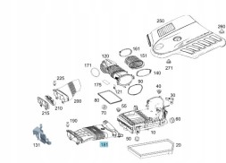Mercedes-Benz OE A2560941000 ТРУБА ЗАБОРУ СИРОГО ПОВІТРЯ MERCEDES 2560941000