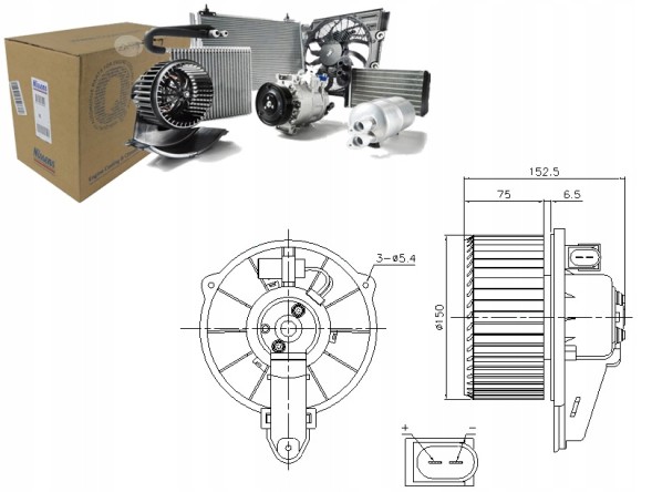 Nissens NIS87221/RS7 Nissens вентилятор повітродувки nis, 87221