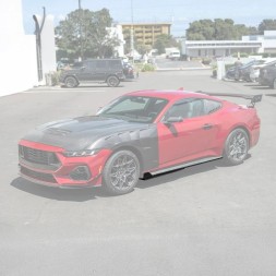 JGD ATTACK JGD-MU24-SSMB Накладки на пороги – Стиль GT500 – Чорний матовий FORD MUSTANG 2024-2026