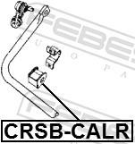 CRSB CALR FEBEST Втулка заднього стабілізатора d15