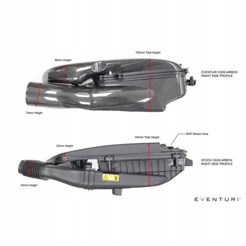 Eventuri EVE-GLC63S-CF-INT Впускний MERCEDES GLC 63/63S X253 / C253 AMG CARBON INTAKE EVENTURI