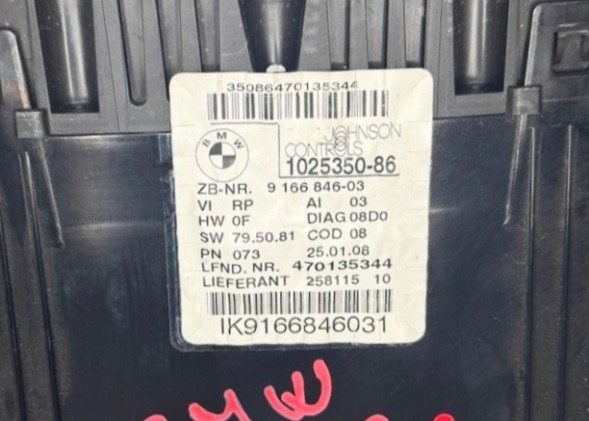 BMW OE ЛІЧИЛЬНИК ПРИЛАДІВ BMW СЕРІЯ 3 E90 1025350-86 IK9166846031