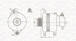 MAGNETI MARELLI MQA1900 Альтернатори комплектні magneti marelli 063731900010