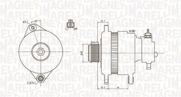 MAGNETI MARELLI MQA1900 Альтернатори комплектні magneti marelli 063731900010