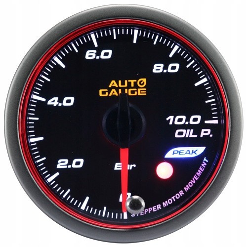 Auto Gauge 548OP-60 Новий манометр Auto Gauge масло серії Stepper Motor Peak 60мм бурштин.