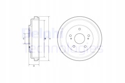 Delphi DELBF609#AC-PPPP+K Гальмівні барабани 2шт sx4 sx4 classic delphi #petrolhead pro+ kit10