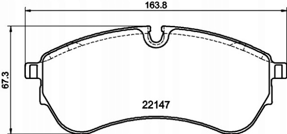 Hella 8DB 355 032-921 Гальмівні колодки передній + задній man vw