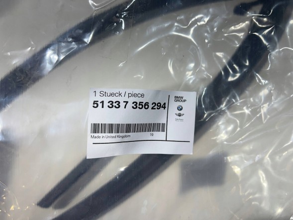Mini OE УЩІЛЬНЮВАЧ ГУМИ ЛОБОВОГО СКЛА MINI COOPER S 51337356294