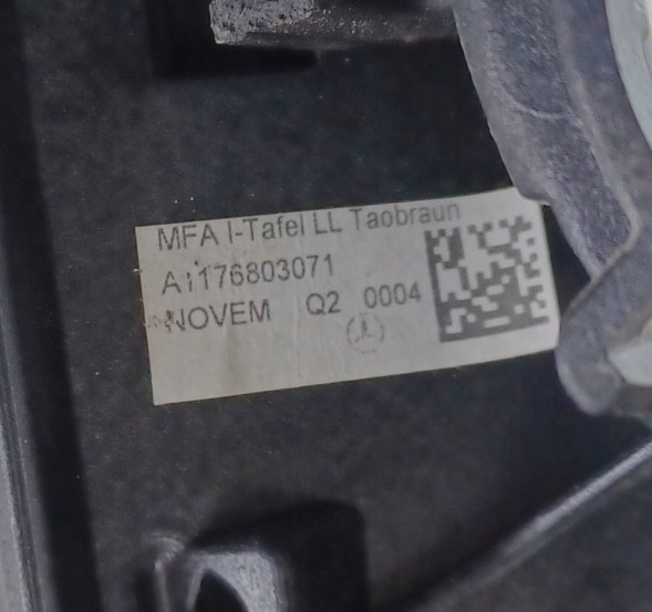 Mercedes-Benz OE MERCEDES CLA W117 117 ДЕКОРАТИВНА РАМКА ПРИЛАДОВОЇ ПАНЕЛІ A1176803071
