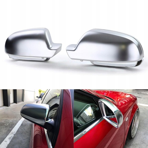 Китай TPSNB AUDI S3 8P A4 B6 B7 S4 B6 B7 8E A6 C6 S6 КРИШКИ ДЗЕРКАЛ НАКЛАДКИ Сріблясті