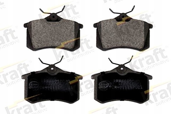 Kraft Automotive 6010040 + 6055927 OPEL CROSSLAND X (75) Крафтові задні колодки + диски OPEL CROSSLAND X