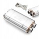 RM Motors EX006 Універсальний еліптичний глушник X-PIPE + Глушник еліптичний універсальний X-PIPE 63/400