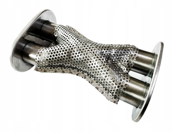 RM Motors EX006 Універсальний еліптичний глушник X-PIPE + Глушник еліптичний універсальний X-PIPE 63/400