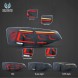 VLAND 950391-2 mhm Задні ліхтарі, комплект Vland Full LED, діодні, тюнінг, VW Jetta VI 5c 6 рестайлінг 2014-18