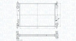 MAGNETI MARELLI 350213184300 Охолоджувач води 350213184300 magneti marelli