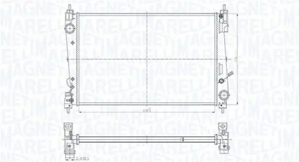 MAGNETI MARELLI 350213184300 Охолоджувач води 350213184300 magneti marelli