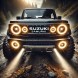 CHINA 9058461060546 Suzuki samurai світлодіодні лампи 7'' ринги лампи angel eyes денні drl затвердження