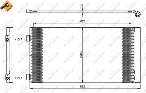 NRF 35961 Конденсатор кондиціонера nrf 35961